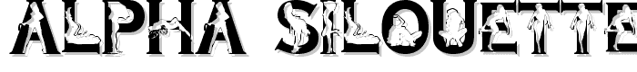 Alpha Silouettes 3   font